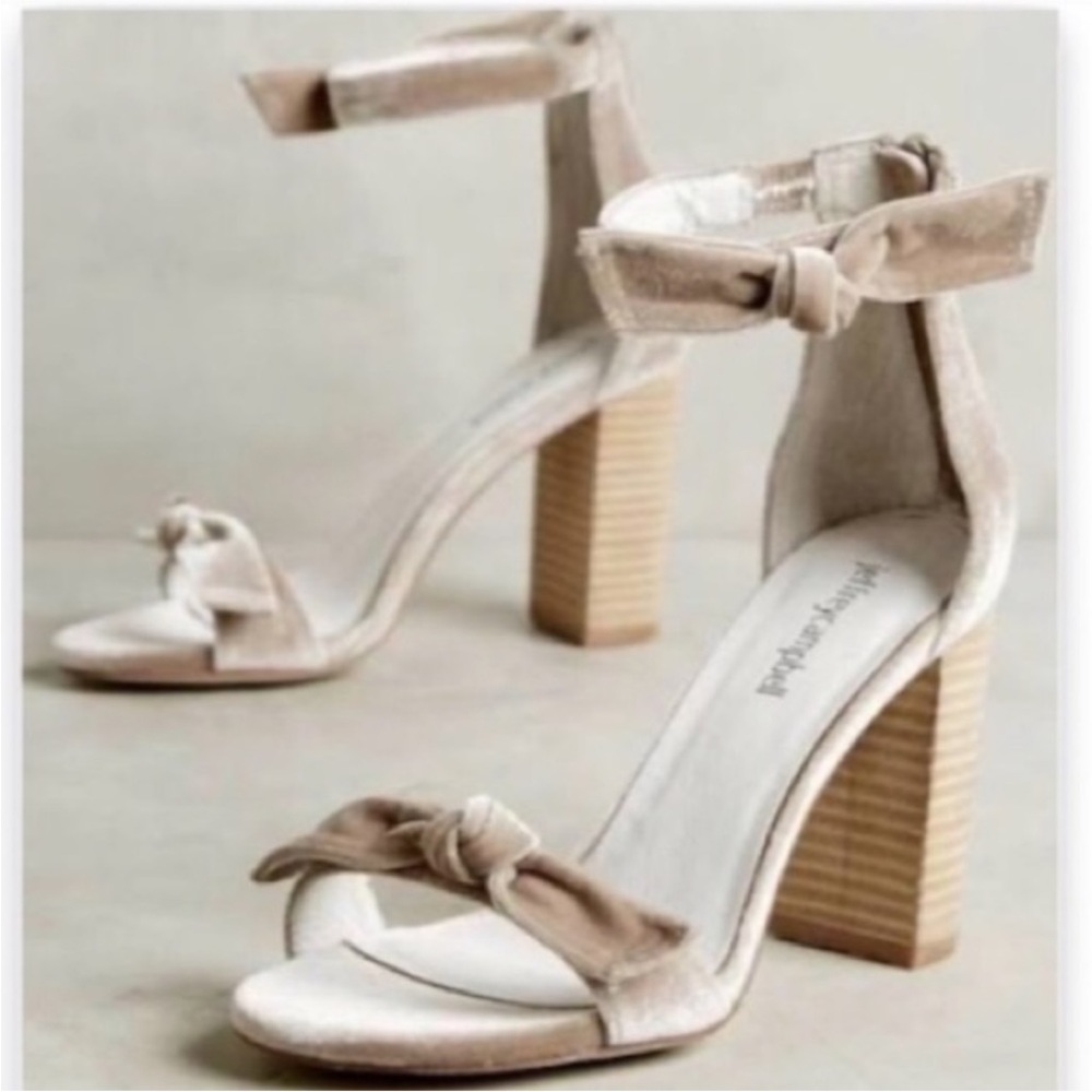 Jeffrey Campbell bow velvet heels
